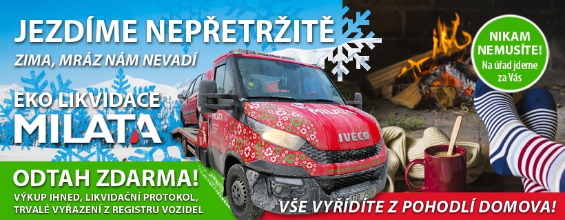 Likvidace vozidel Třinec - Zimní odtahy na likvidaci, odvozy aut zdarma, výkup ihned, na úřad nemusíte.